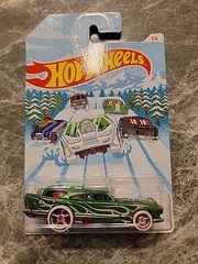 Lot Of 9 Christmas Themed Hot Wheels Cars