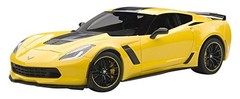 AUTOart 1/18 Chevrolet Corvette C7 Z06 C7.R Edition Yellow Model Car Sports Car