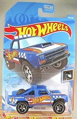 2021 Hot Wheels #168 HW Race Team 1/10 ’87 DODGE D100 Blue w/Chrome Baja5 Spokes