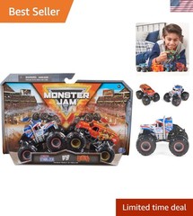 2023 1:64 Scale Diecast Monster Truck 2-Pack: Lucas Stabilizer vs Jester