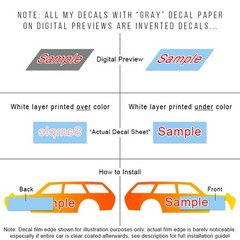 1/64 Scale REPTAR RUGRATS Custom White Toner Universal WaterSlide Decals for Hot