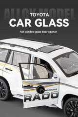 1/18 Toyota Land Cruiser Prado GX White Diecast Model Car Gifts For Friends
