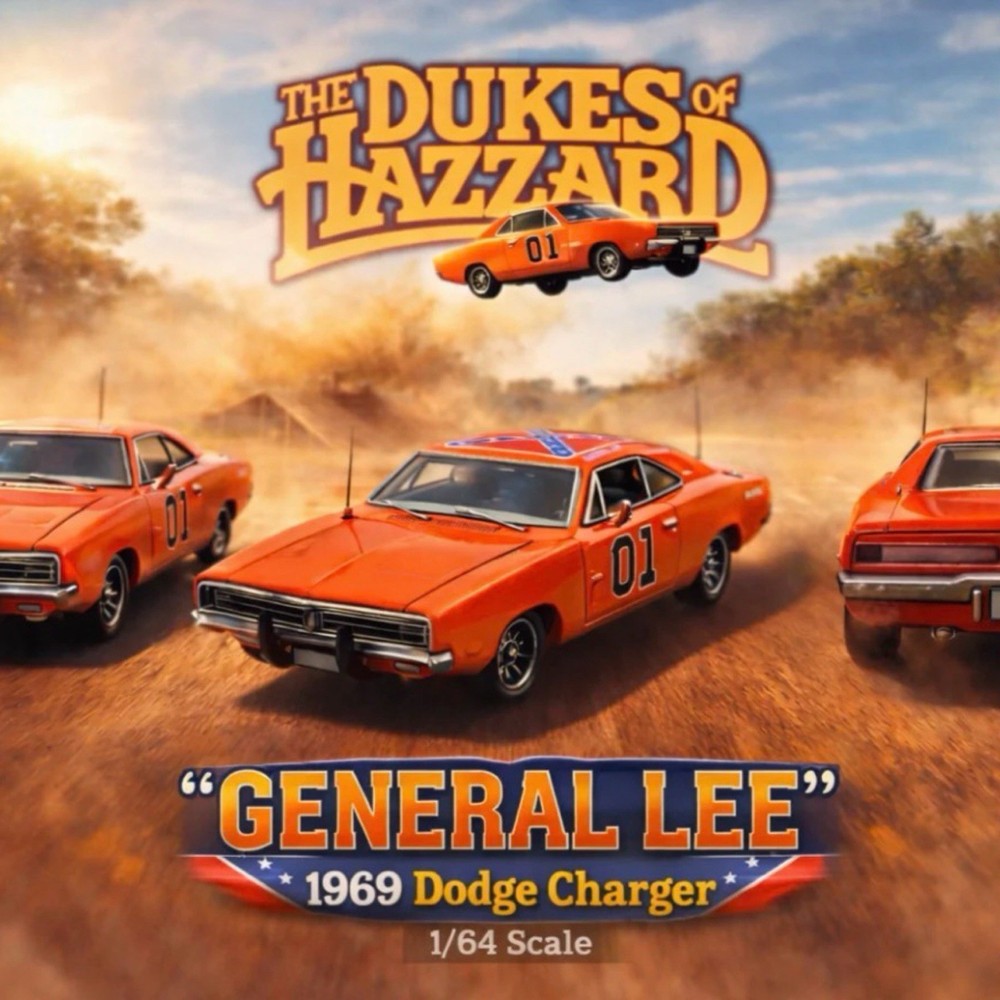 2026 Mini Forge 🔥 GENERAL LEE LIMITED EDITION 🔥 1969 Dodge Charger W/ Acrylic