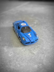 Snoopy Blue Sports Car Diecast Pullback 5″ Peanuts RARE HTF
