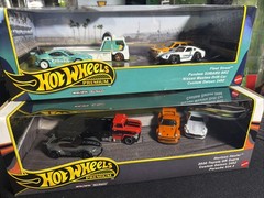 Hot wheels Premium Diorama Lot Of 2 Sets Porsche Datsun Supra BRZ Real Riders