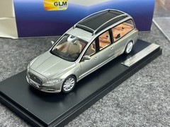 GLM 1/43 Jaguar XJ (X351) Hearse Wilcox Eagle Resin Car Model Silver Collection