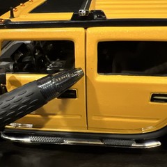 Vintage 2003 Jada DUB City Hummer H2 Yellow 1:24 Diecast Complete With Barcode