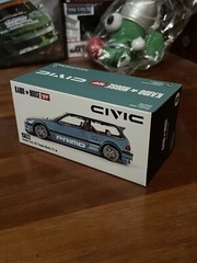 Kaido House x Mini GT Honda Civic EF Kaido Works V1 Tahitian Green KHMG126 1/64