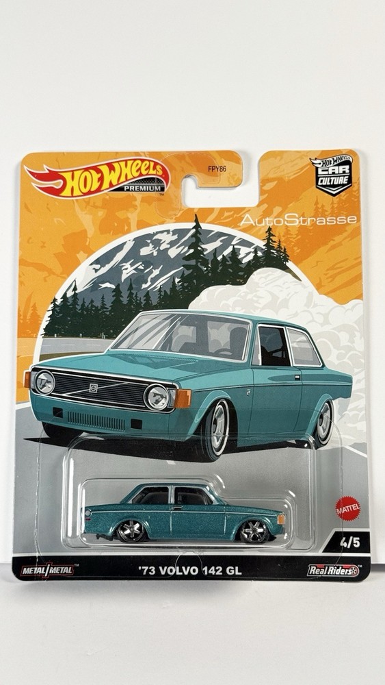 hot wheels 2022 73 Volvo 142 gl #4/5 blue hw premium car culture auto strasse