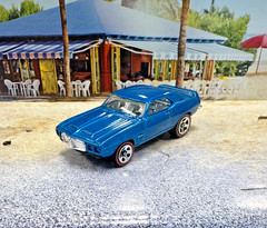 Hot Wheels ‘69 Pontiac Firebird #100 HW ‘06 Red Lines 5/5 Blue Loose VHTF!