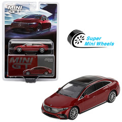 Mini GT 1:64 Mercedes-Benz EQS 580 4MATIC Red Metallic #970