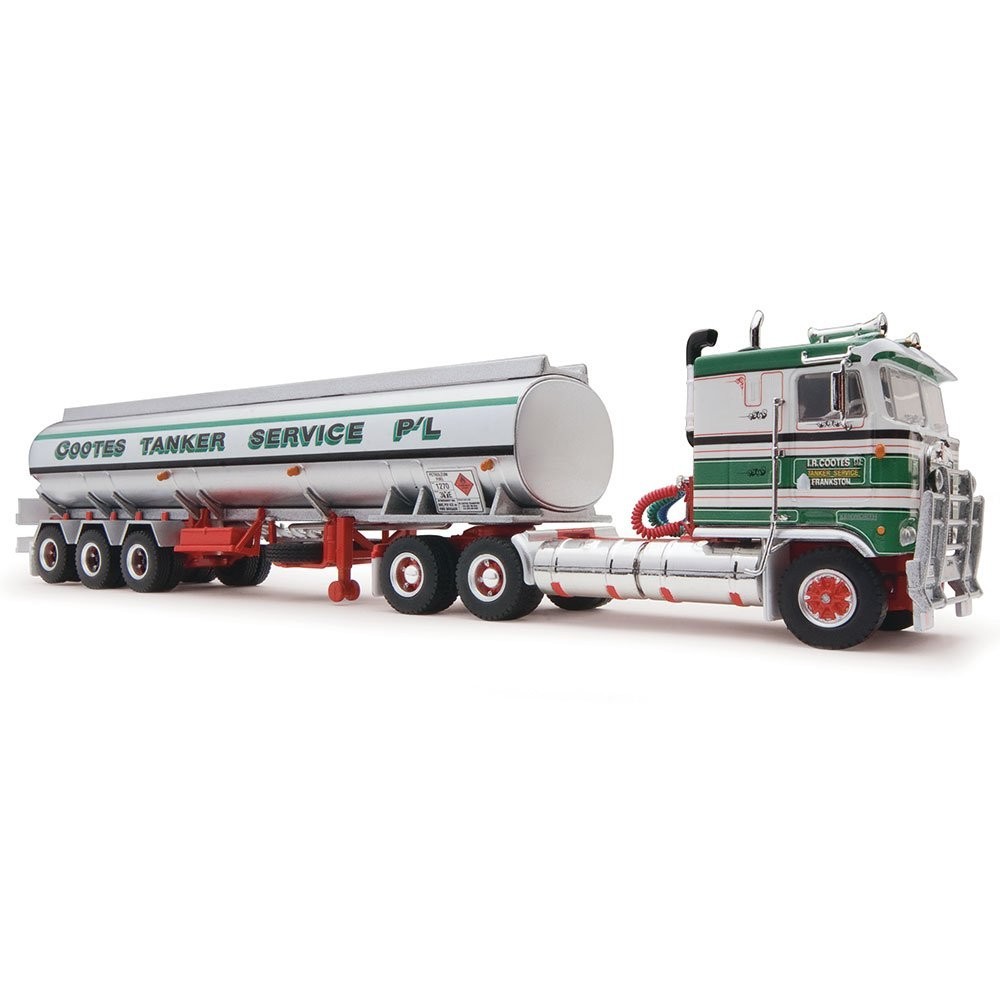 HIGHWAY REPLICAS COOTES TANKER SERVICE SEMI & SINGLE TRAILER 1:64 SCALE TRUCK