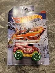 Lot Of 9 Christmas Themed Hot Wheels Cars
