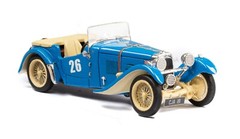 ESVAL 1947 HRG 1500 sport roadster BLUE 1/43 Resin Model TOP DOWN VERSION
