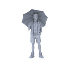 MRY-SFW LYTR 714 Modern Beach Casual Male 6 pcs 1/64 figure accessories S scale