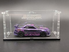 Hot Wheels Custom Skyline GTR R34 JB Diecast Customs Purple 1/64