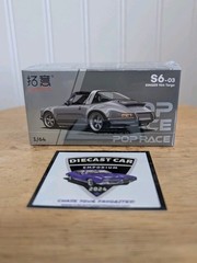 🔥Pop Race PORSCHE SINGER Gray Targa PR64 1:64 Die Cast 🔥