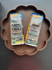 Hot Wheels 5 Pack HW Gasser & HW Retro Racers Set Of 2