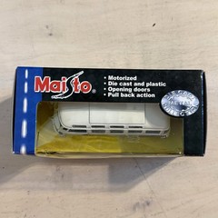 Vintage Maisto Volkswagen Van 1:33 NEW Gray Blue Bus