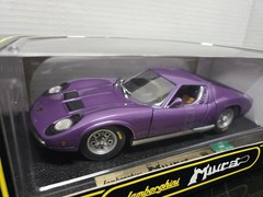 NIB SEALED! LAMBORGHINI MIURA ANSON 1:18 SCALE PURPLE DIE-CAST MODEL CAR RARE!!