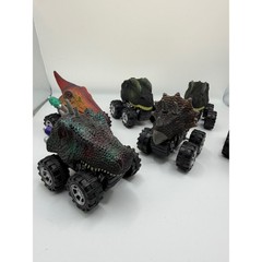 Dinosaur Monster Truck Pull Back Toy Cars 6 Piece Set Kids Prehistoric Vehicles