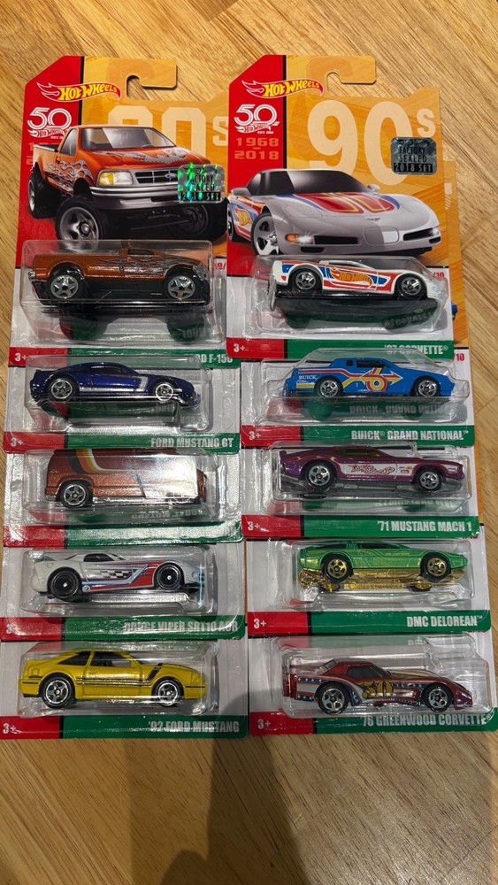 2018 Hot Wheels Throwback Target Exclusive 50TH Anv complete Set FACTORY SEALED