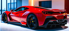 Ferrari Race Car1 18Racing Racer24Le Mans Custom Built2025CONCEPT12F80Model RED