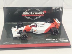 Minichamps F1 1992 McLaren MP 4/7 Honda V12 White Orange #2 G. Berger in Case