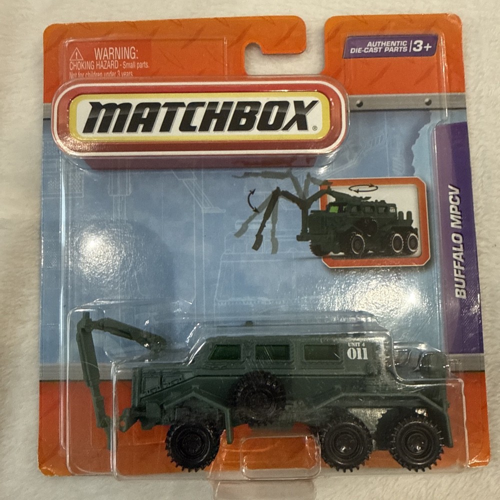 MATCHBOX 2010 REAL WORKING RIGS BUFFALO MPCV #RW025 OLIVE GREEN MINE Clearance