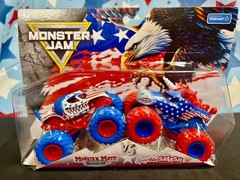 Monster Jam Stars & Stripes Series 2. 1/64 scalr Diecast Trucks.