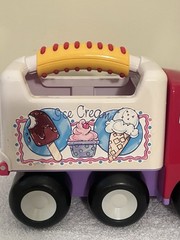 VTG Little Tikes Handle Haulers Truck Toy Car Pink Purple Ice Cream Girl