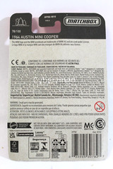 Matchbox 1/64 1964 Austin Mini Cooper Diecast Model Car NEW IN PACKAGE