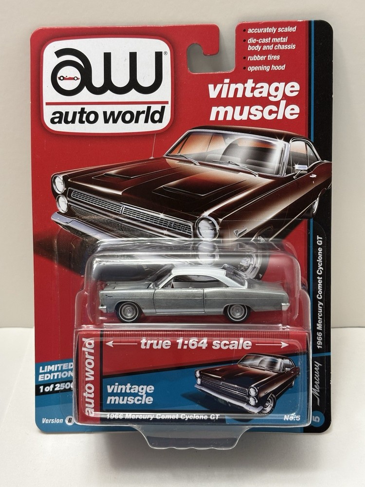 Auto World SUPER CHASE ULTRA RAW 1966 Mercury Comet Cyclone GT 2017 Only 10 Made