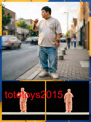 1/72 1/87 1/64 1/43 1/35 1/24 1/18 Casual Fat Men Scene Miniatures Figures Doll