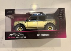 JADA PINK SLIPS – 2021 FORD BRONCO – 1/32 DIECAST – (VHTF) GOLD