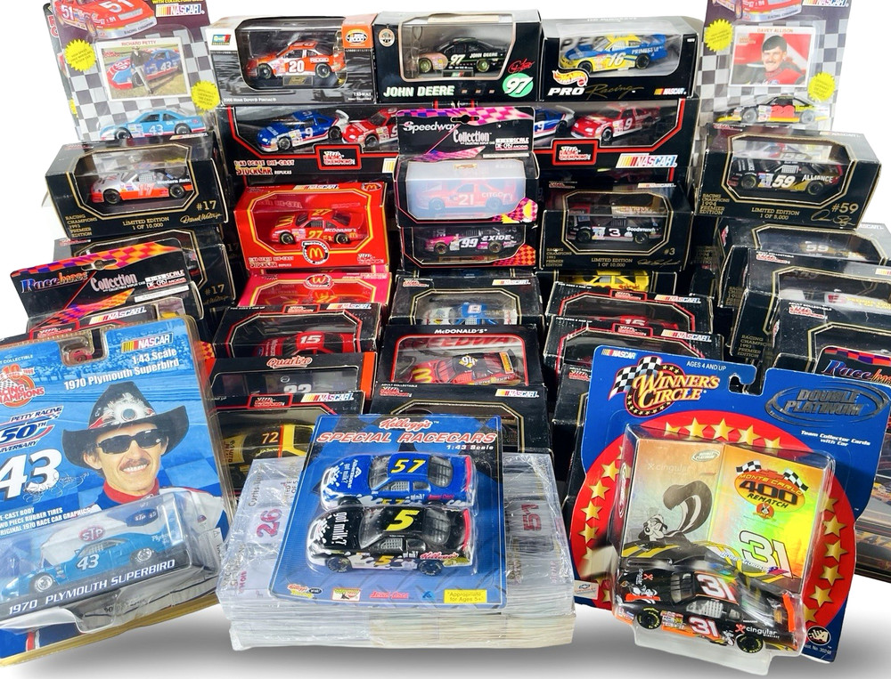 Assorted Various Brands Qty 75 NASCAR 1/43 Diecast – New Old Stock FREE SHIPPING