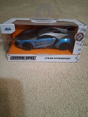 jade toys Lykan Hypersport die cast 1/32 blue and silver