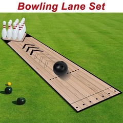 Mini Bowling Set, Indoor & Outdoor Home Bowling Set, Bowling Alley Set with L…