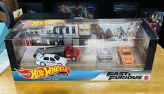 2020 Hot Wheels Premium Fast and Furious Diorama Real Riders 4 Model Set (GMH41)