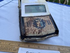 Vintage 1960s Bandai Japan Tin 1965 Buick Riviera Highway Police Car PD Battery