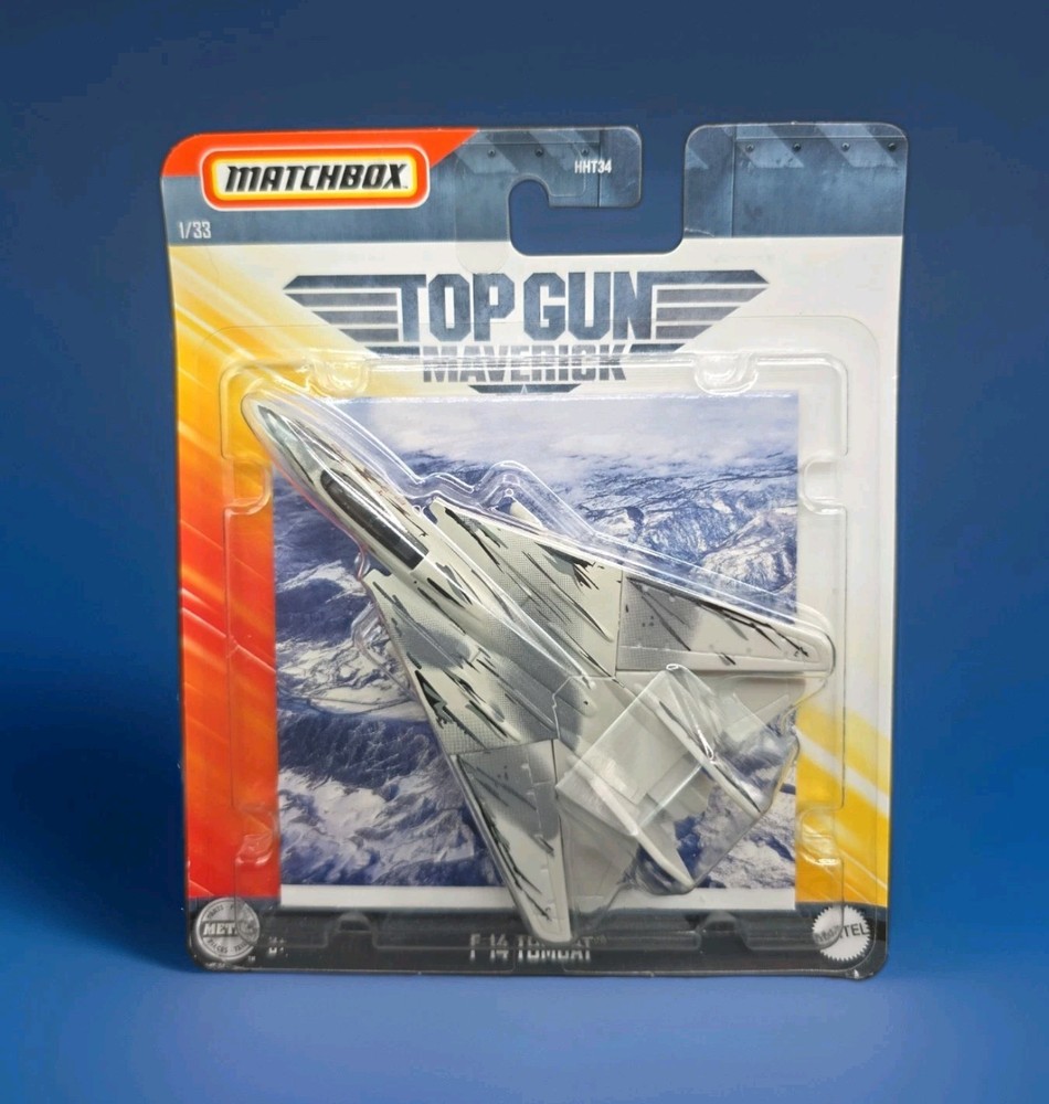 2022 Matchbox Sky Busters Top Gun Maverick F14 Tomcat Metal With Playmat #1/33