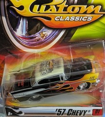 2007 Hot Wheels Custom Classics Woodward Dream Cruise ’57 Chevy 1/50 Scale New