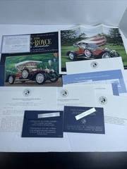FRANKLIN MINT 1910 ROLLS ROYCE SILVER GHOST BALLOON ROADSTER W/ Paperwork