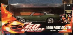 GONE IN 60 SECONDS 1969 PONTIAC GTO DIECAST ERTL AMERICAN MUSCLE 1/18