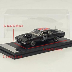 1:64 Mini Forge Black 1969 Chargr General Lee with 1600 HP Twin-Turbo LS