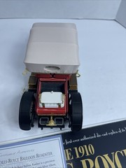 FRANKLIN MINT 1910 ROLLS ROYCE SILVER GHOST BALLOON ROADSTER W/ Paperwork