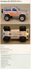 Matchbox 1996 #51 – #MB187 Action System – Ford Bronco II