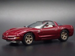 2003 03 CHEVY CHEVROLET CORVETTE C5 50TH DARK RED 1:64 SCALE DIECAST MODEL CAR