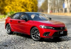 1/18 Scale Honda CIVIC Hatchback 2023 Red Diecast Car Model Toy Collection Gift