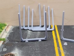 LOGGING TIMBER PIPE BUNKS / UPRIGHTS FOR TRAILERS SCALE 1:64 HIGH DETAIL QTY:8